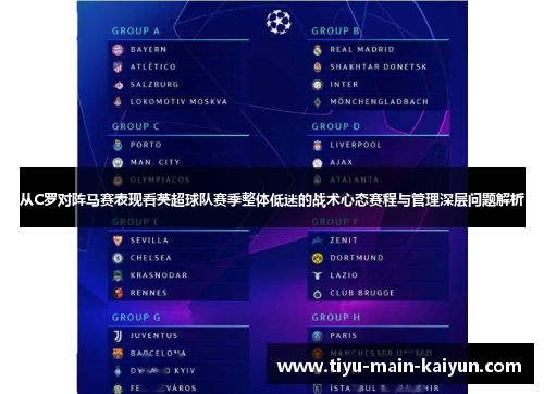 从C罗对阵马赛表现看英超球队赛季整体低迷的战术心态赛程与管理深层问题解析